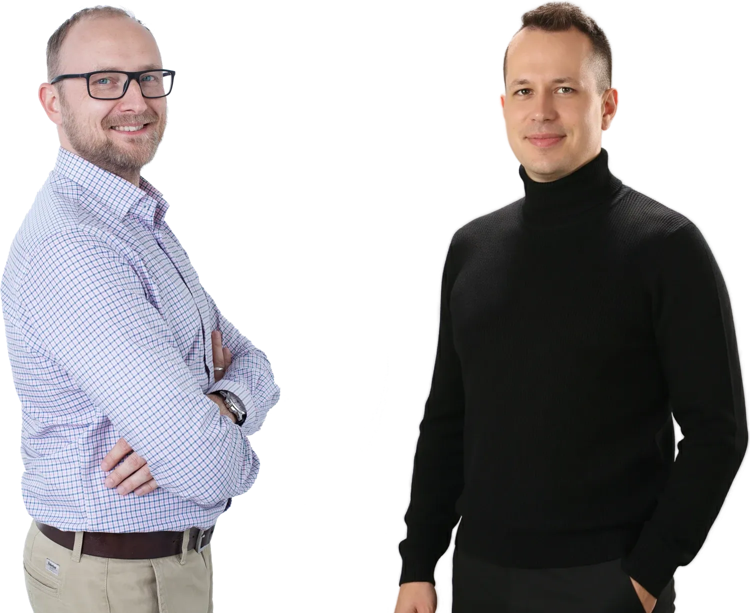 Michał Mroczkiewicz i Kuba Masztalski - prowadzący szkolenia Handlowcy.AI